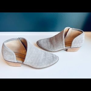 Lucky Brand Felixah D’Orsay Open Suede Bootie